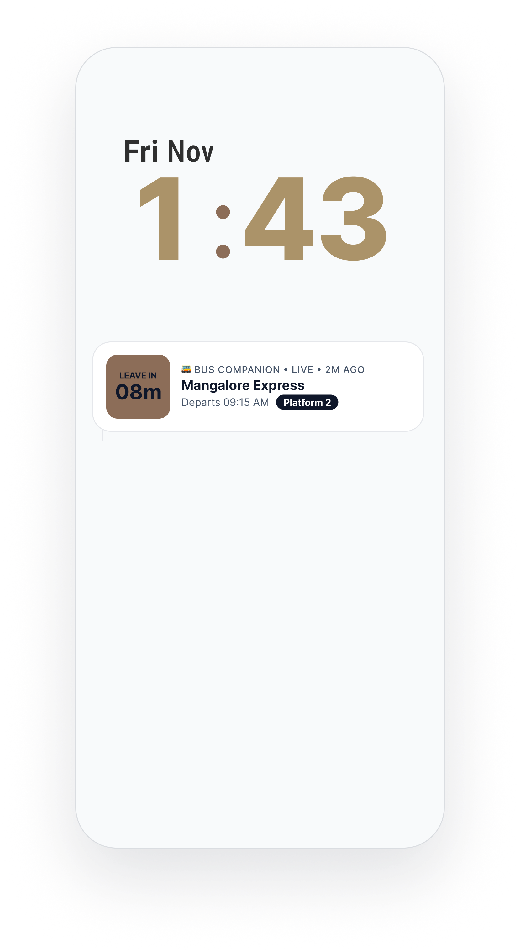 Live activity lock screen